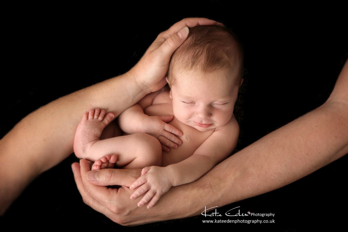 Newborn smile - Kate Eden Photography