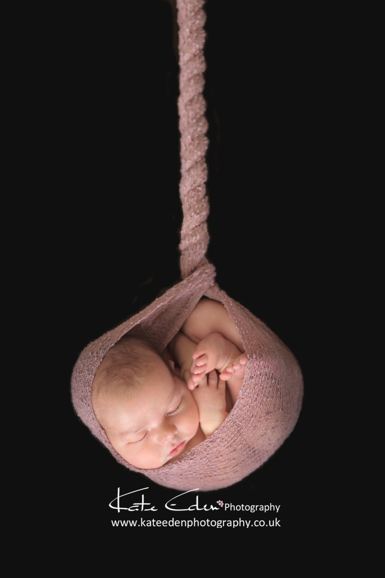 Newborn Photography stork pose